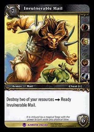 World of Warcraft: Heroes of Azeroth (Base Set) card 296 Invulnerable Mail