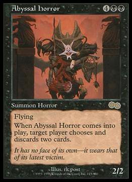 Magic the Gathering: Urza's Saga (Base Set) card 115 Abyssal Horror