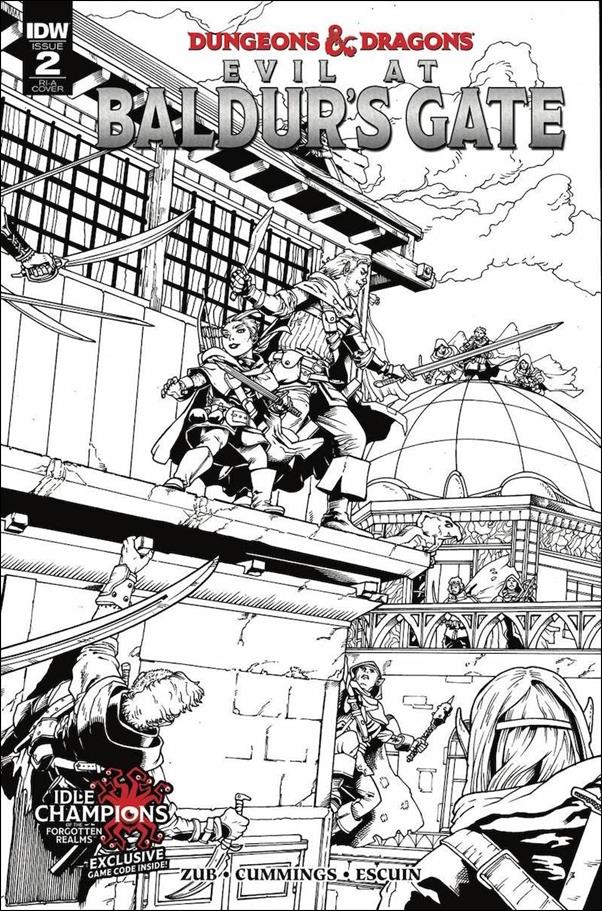 Dungeons & Dragons: Evil at Baldur's Gate issue 2-C Steven Cumming 1:10 Black & White Cover