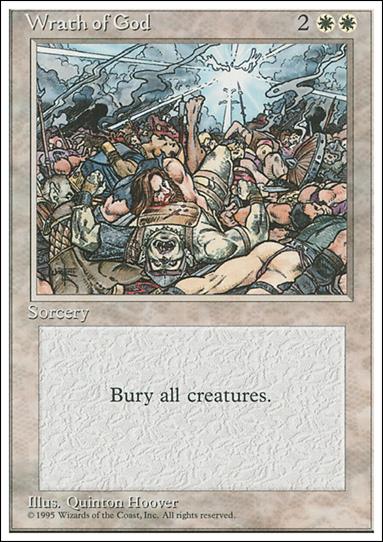Magic the Gathering: 4th Edition (Base Set) card 58 Wrath of God