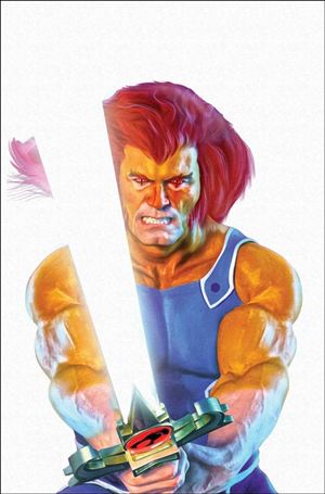 Thundercats (2024) issue 15-ZA Mark Spears White Foil Virgin 1:10 Cardstock Cover