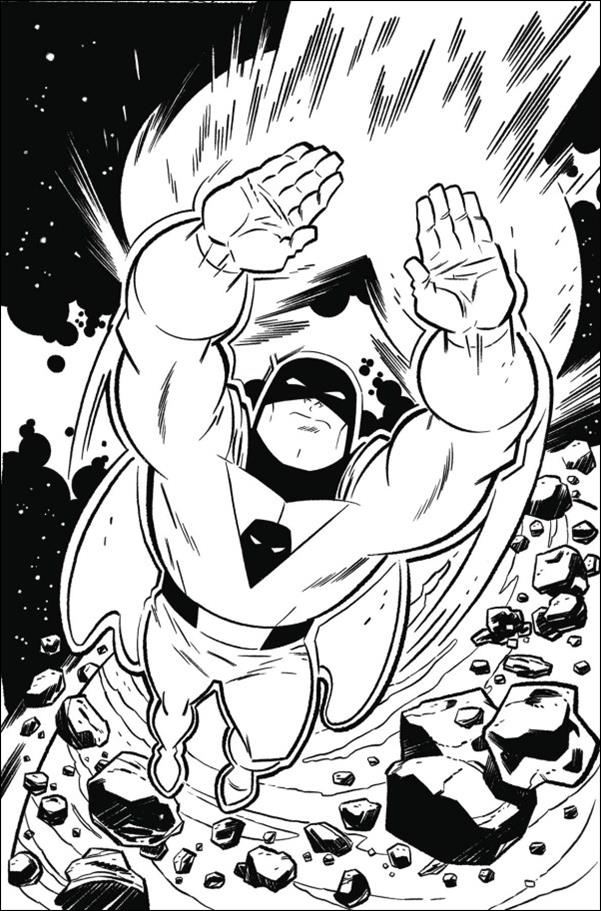Space Ghost (2024) issue 6-K Anthony Marques B&W 1:30 Virgin Cardstock Cover