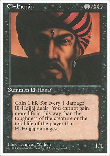 Magic the Gathering: 4th Edition (Base Set) card 134 El-Hajjâj