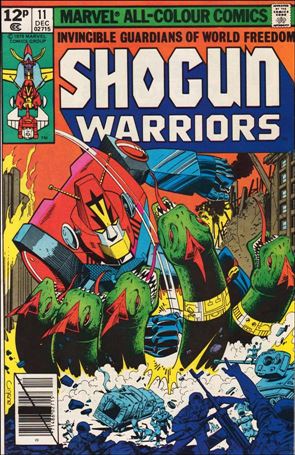 Shogun Warriors issue 11-B UK Price Cover