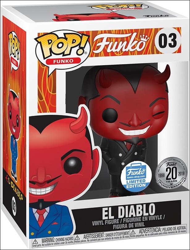 POP! Funko - Fantastik Plastik figure 3-C El Diablo (Black Suit) Funko Shop Exclusive