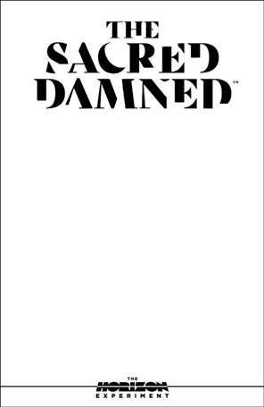 Horizon Experiment: The Sacred Damned issue 1-D Blank/Sketch Cardstock Cover