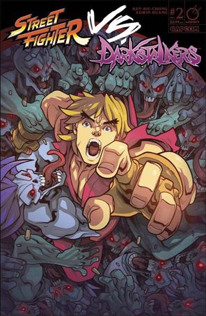 Street Fighter vs Darkstalkers issue 2 Edwin Huang Cover