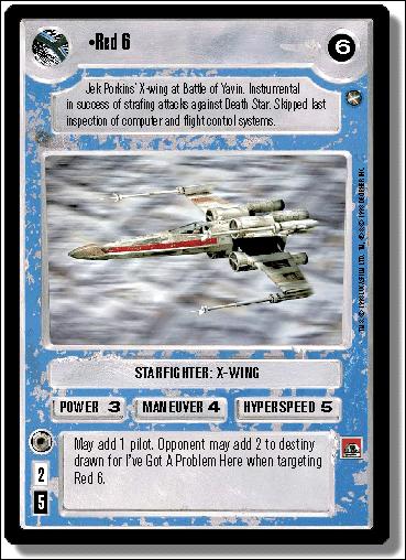Star Wars: A New Hope Limited (Base Set) card 155 Red 6