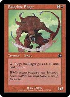 Magic the Gathering: Prophecy (Base Set) card 100 Ridgeline Rager