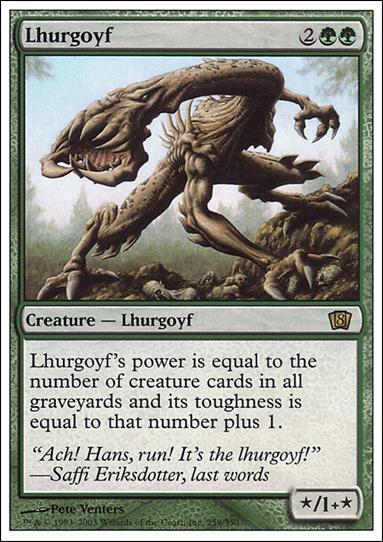 Magic the Gathering: 8th Edition (Base Set) card 259 Lhurgoyf