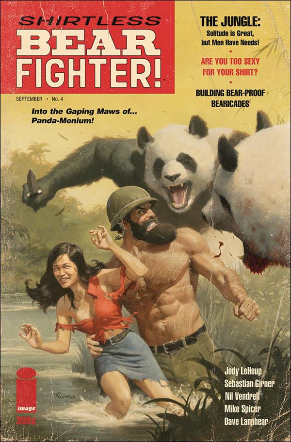 Shirtless Bear-Fighter issue 4-B Paolo Rivera Cover