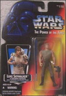 Star Wars: The Power of the Force 2 3 3/4" Basic Action Figures figure 14 Luke Skywalker (Dagobah) (Long Saber/Long Tray)