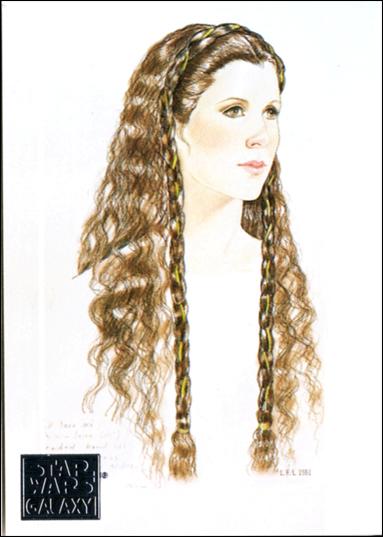 Star Wars Galaxy: Series 1 (Factory Base Set) card 39 Princess Leia's Hair