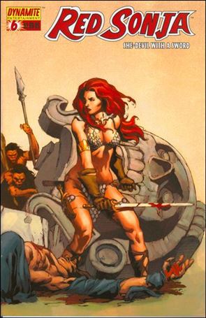 Red Sonja (2005) issue 6-B Mel Rubi Wraparound Cover
