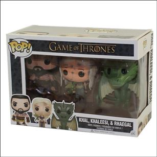 Pop! Game of Thrones Multi-packs figure nn7 Khal, Khaleesi & Rhaegal Blu-ray bundle