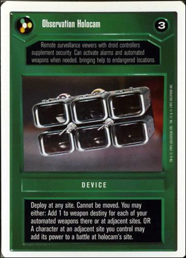 Star Wars: Premiere Unlimited (Base Set) card 42 Observation Holocam