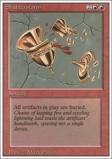 Magic the Gathering: Revised (Base Set) card 176 Shatterstorm