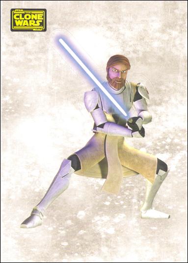 Star Wars: The Clone Wars Trading Card Stickers (Base Set) card 25 Obi-Wan Kenobi