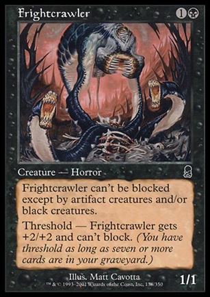 Magic the Gathering: Odyssey (Base Set) card 138 Frightcrawler