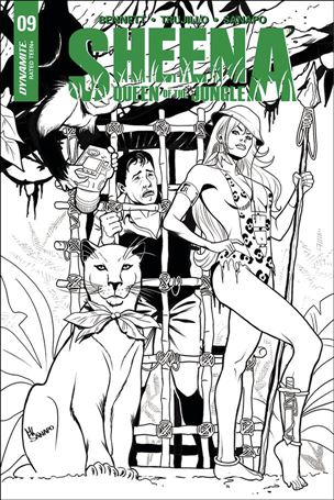 Sheena: Queen of the Jungle (2017) issue 9-E Maria Sanapo 1:10 Black & White Cover