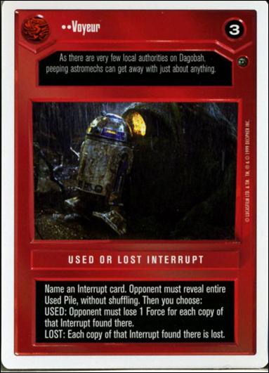 Star Wars: Dagobah Revised (Base Set) card 63 Voyeur