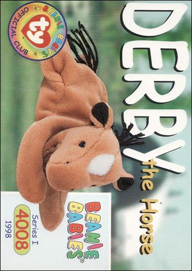 Beanie Babies Series 1 (Base Set) card 67 Derby the Horse