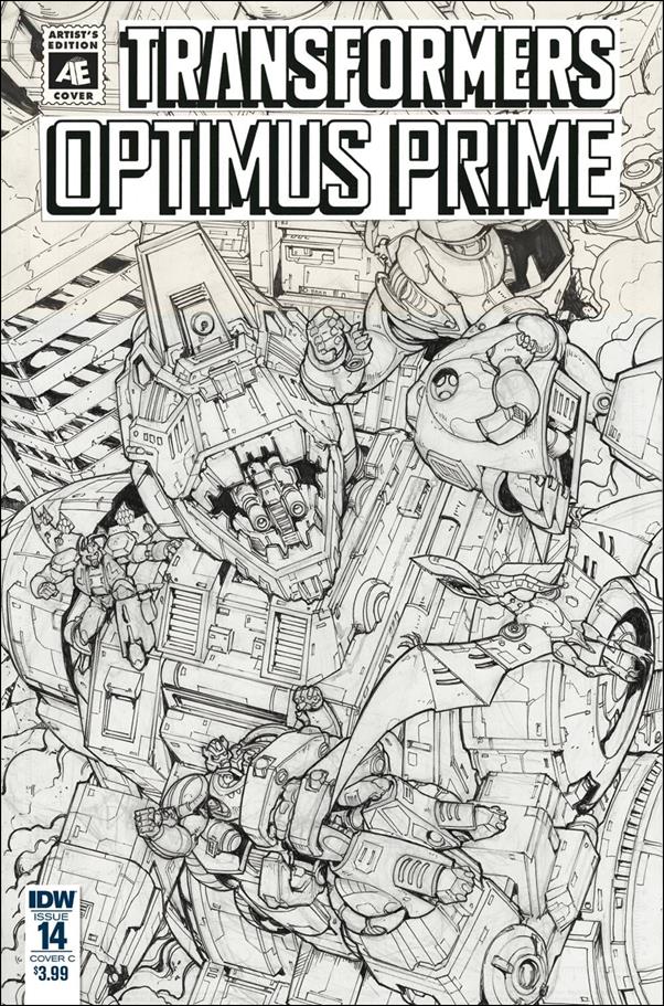 Optimus Prime issue 14-C Andrew Griffith Artist's Edition Cover