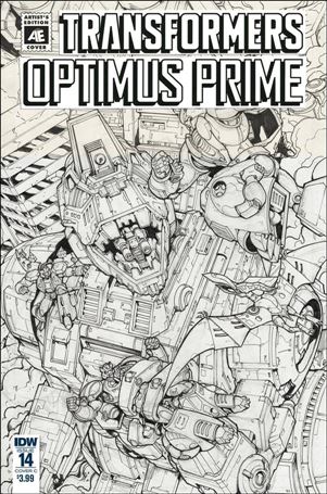 Optimus Prime issue 14-C Andrew Griffith Artist's Edition Cover