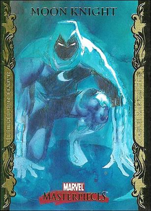 2007 Marvel Masterpieces (Parallel Gold Border Base Set) card 58 Moon Knight
