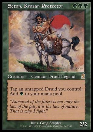 Magic the Gathering: Odyssey (Base Set) card 267 Seton, Krosan Protector