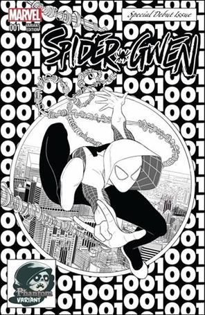 Spider-Gwen (2015/04) issue 1-XR Jamie McKelvie Phantom Black & White Cover 1/3000