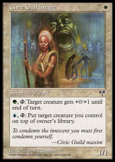 Magic the Gathering: Mirage (Base Set) card 7 Civic Guildmage