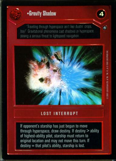 Star Wars: Reflections III (Base Set) card 72 Gravity Shadow