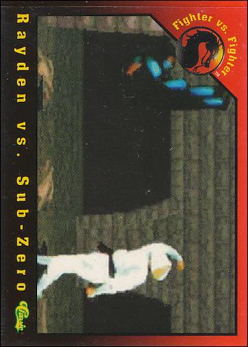 Mortal Kombat (Base Set) card 57 Rayden vs. Sub-Zero