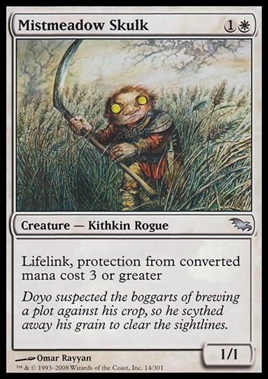 Magic the Gathering: Shadowmoor (Base Set) card 14 Mistmeadow Skulk