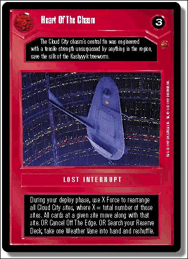 Star Wars: Cloud City Limited (Base Set) card 48 Heart of the Chasm