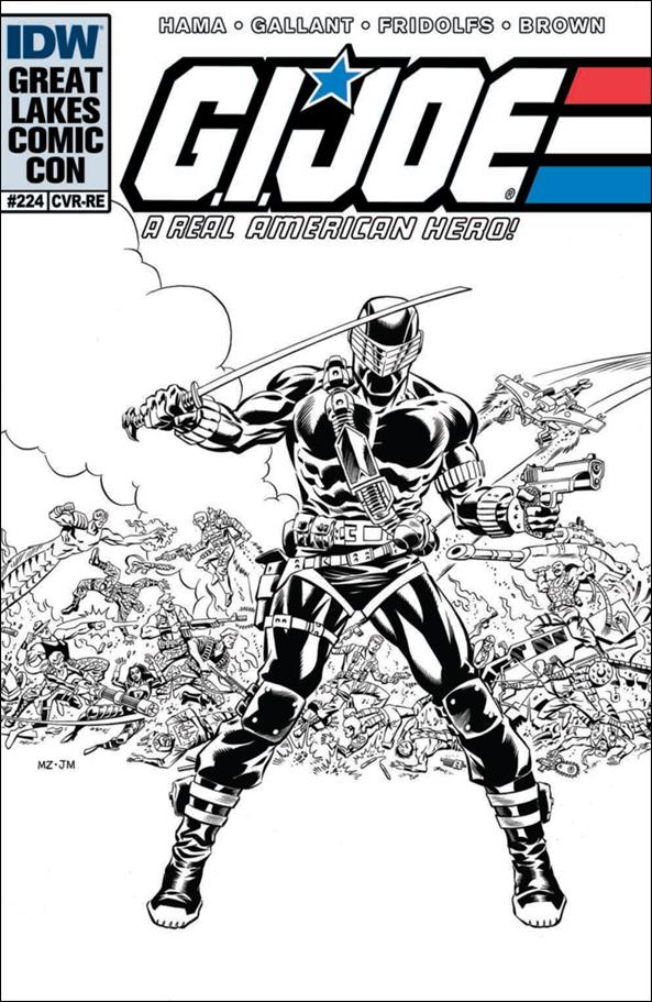 G.I. Joe: A Real American Hero issue 224-D Mike Zeck Great Lakes Comic Con B&W Cover 1/1500