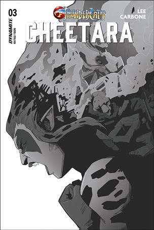 ThunderCats: Cheetara issue 3-J Ted Brandt Virgin B&W 1:20 Cardstock Cover