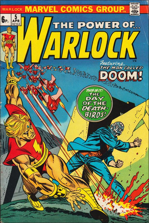 Warlock (1972) issue 5-B UK Price Cover