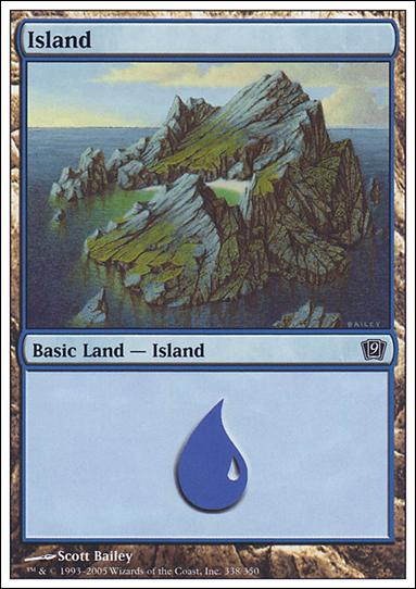 Magic the Gathering: 9th Edition (Base Set) card 338 Island