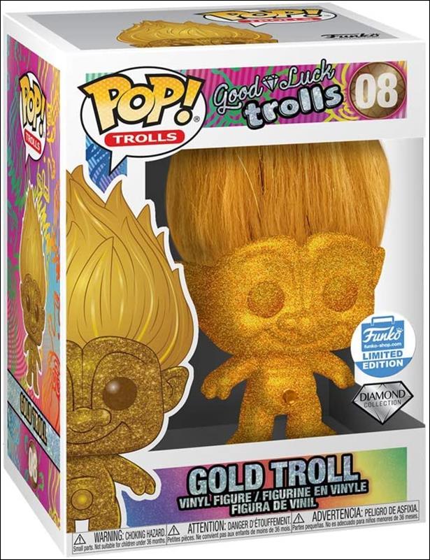 Pop! Trolls figure 8 Gold Troll