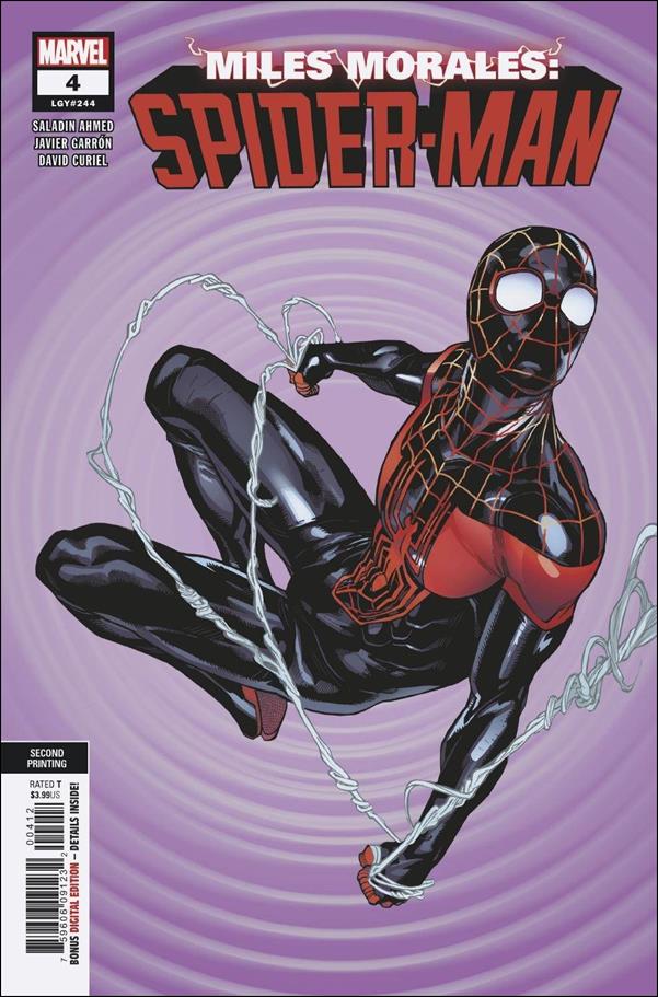 Miles Morales: Spider-Man (2018) issue 4-B Javier Garron Cover (2nd Printing)