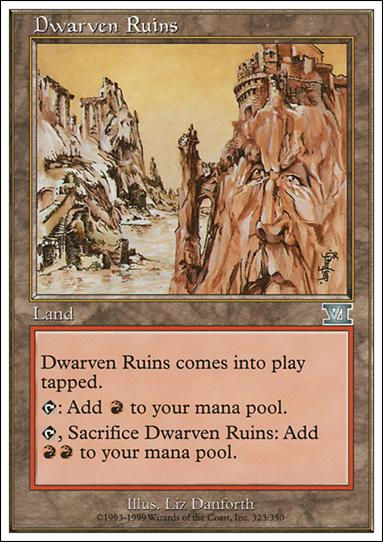 Magic the Gathering: 6th Edition (Base Set) card 323 Dwarven Ruins