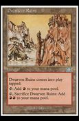 Magic the Gathering: 6th Edition (Base Set) card 323 Dwarven Ruins