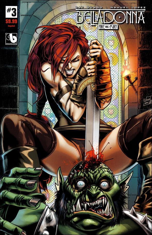 Belladonna: Fire & Fury issue 3-M Nahuel Lopez "Impaled" Cover