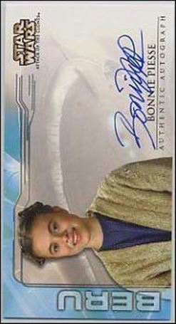 Star Wars: Attack of the Clones Widevision  (Autograph Subset) card nn22 Bonnie Piesse - Beru Lars (1:194 Packs)