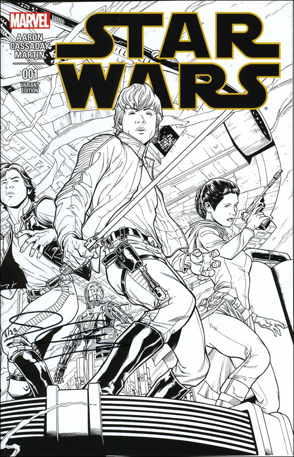 Star Wars (2015) issue 1-XV DF Quesada B&W Cover (Signed by Cassady) 1/30