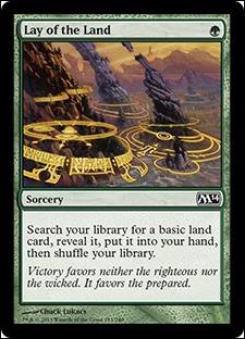 Magic the Gathering: 2014 Core Set (Base Set) card 183 Lay of the Land