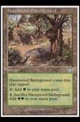 Magic the Gathering: 6th Edition (Base Set) card 325 Havenwood Battleground