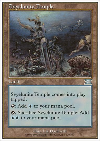 Magic the Gathering: 6th Edition (Base Set) card 329 Svyelunite Temple